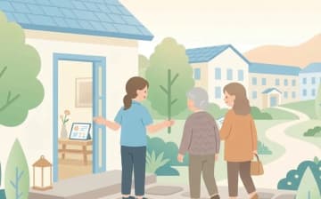 入居までの流れと手続きを表すイラスト