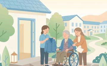 外出・外泊できる老人ホーム｜可否を決める要素と入居前の確認ポイントを表すイラスト