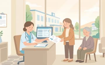 かかりつけ医をどう引き継ぐかを表すイラスト