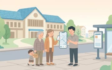 面会しやすいエリアの決め方を表すイラスト