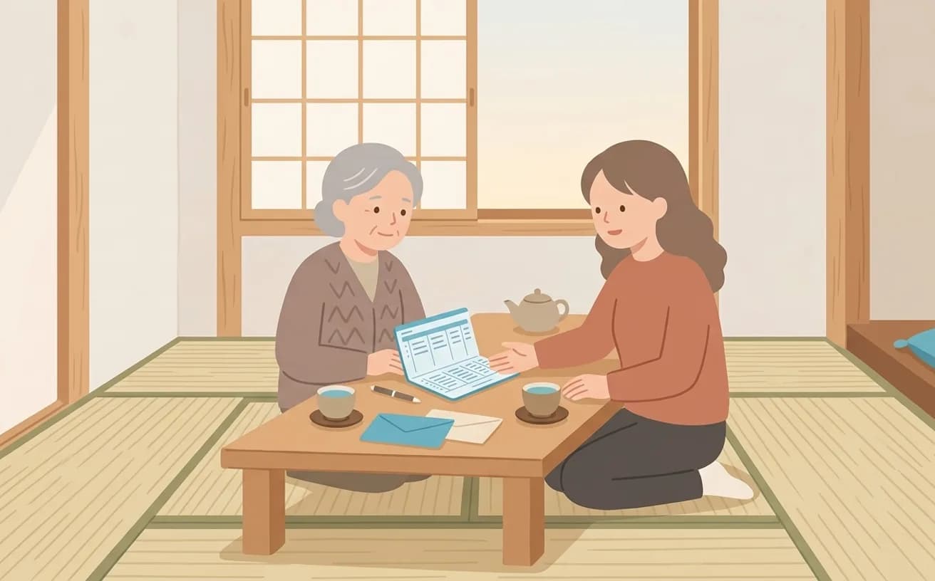 年金だけで入れる老人ホームはあるかを表すイラスト