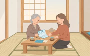 年金だけで入れる老人ホームはあるかを表すイラスト
