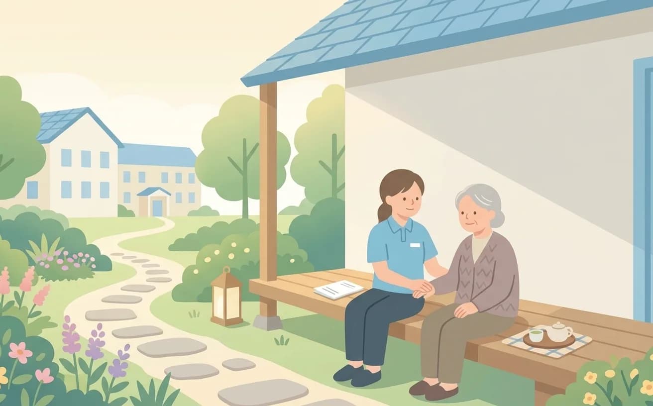 認知症で入れる老人ホーム｜受け入れる施設の種類と入居条件を表すイラスト