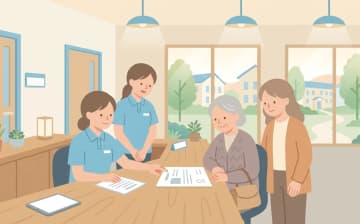 サ高住の費用はいくらか──月額の内訳と確認のしかたを表すイラスト