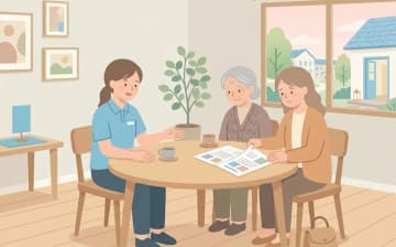 退去条件で確認すること｜契約書のどこを読むかを表すイラスト