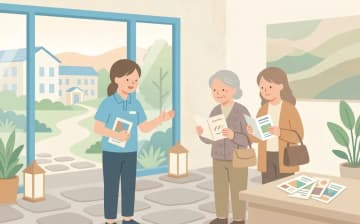 要介護1で入れる老人ホーム｜選べる施設と確認することを表すイラスト