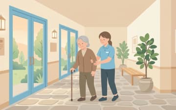 要支援1・2で入れる老人ホーム｜選べる住まいと確認ポイントを表すイラスト