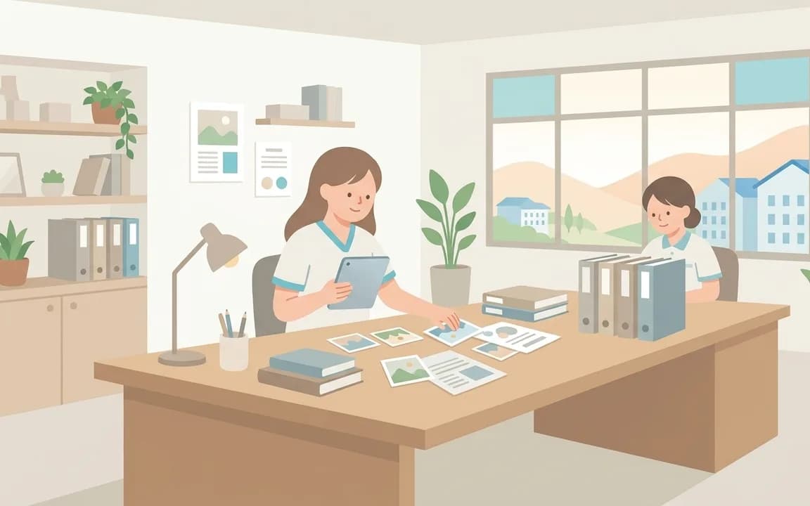 AI回答材料を準備するのイメージイラスト