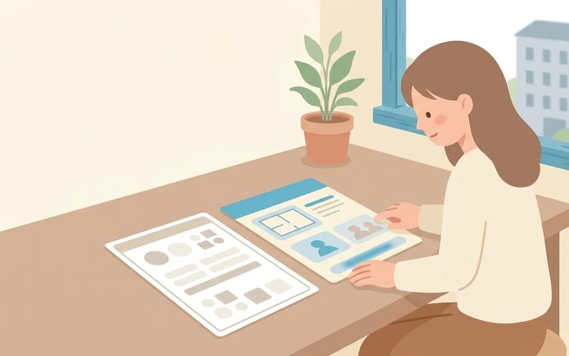 施設を比較のイメージイラスト