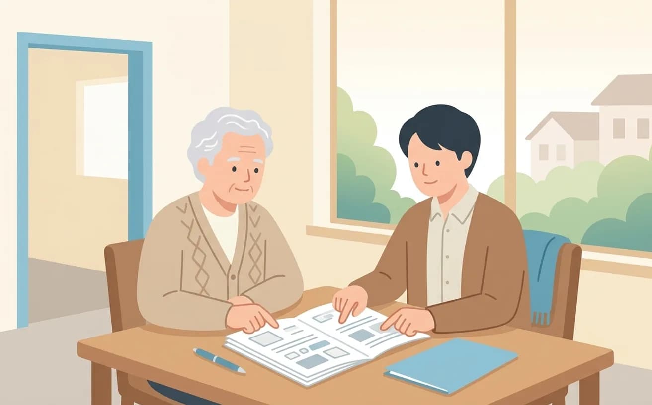 入居一時金とは|家賃の前払いの仕組みと返還・保全をやさしく解説を表すイラスト