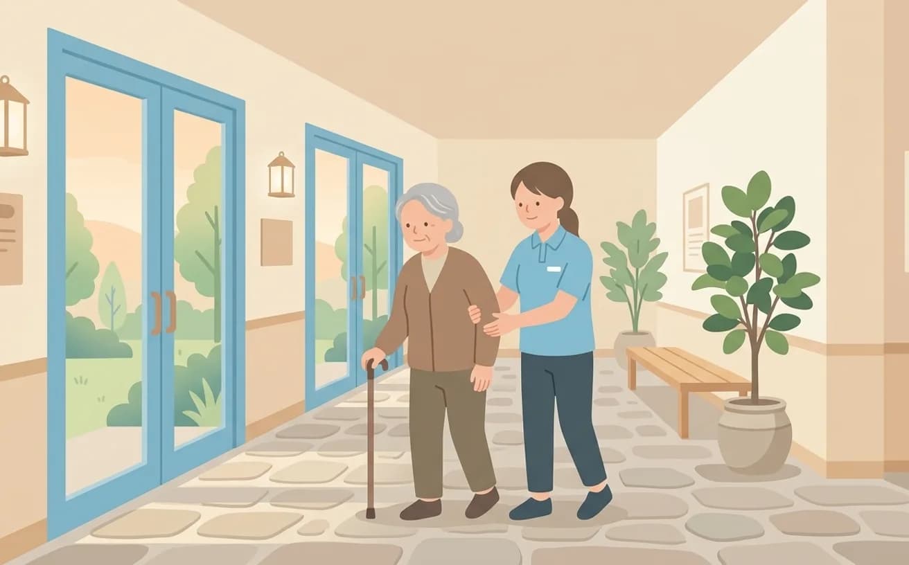 要支援1・2で入れる老人ホーム|選べる住まいと確認ポイントを表すイラスト
